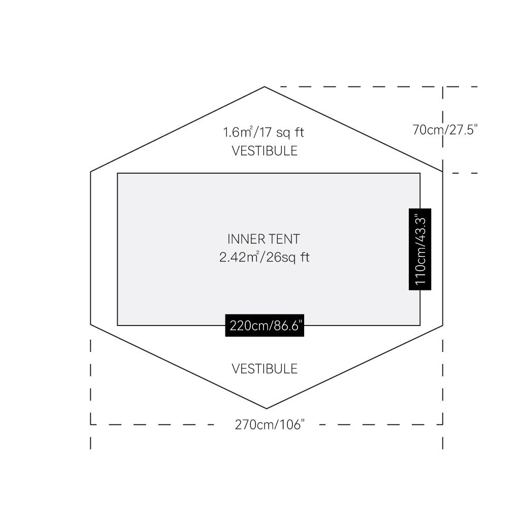 Lanshan 2 dimension tent