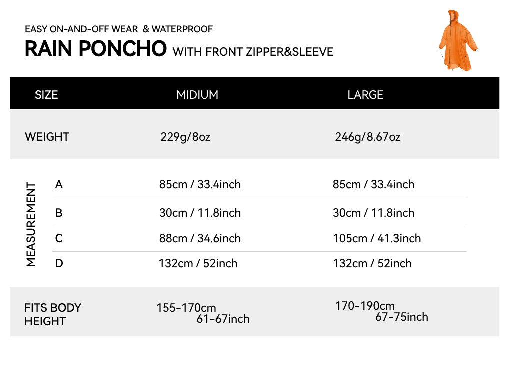 poncho zip
